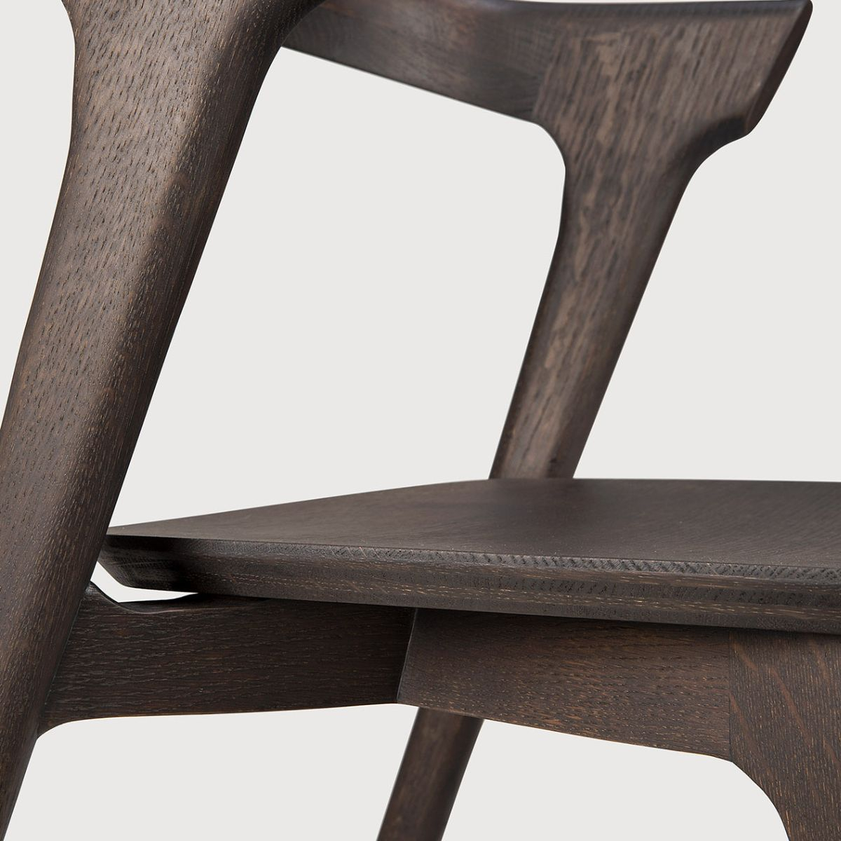 Krzesło Bok dębowe brązowe