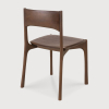 Krzesło PI tekowe brązowe