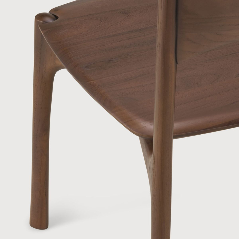 Krzesło PI tekowe brązowe