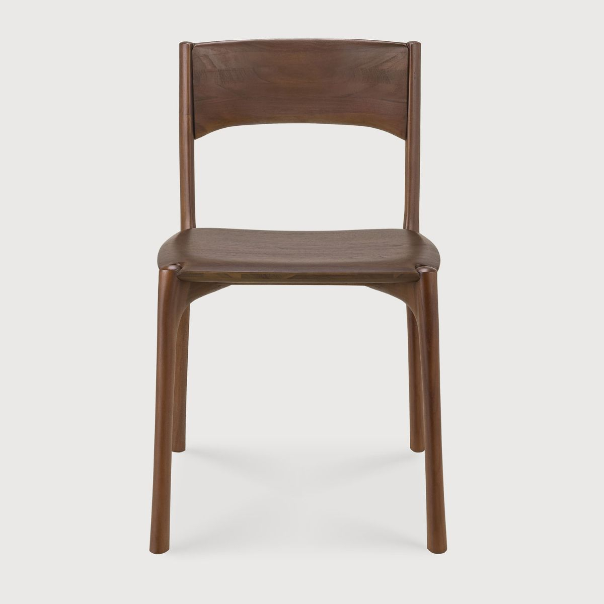 Krzesło PI tekowe brązowe