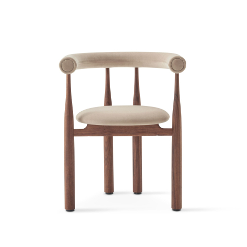 Krzesło tapicerowane Bukowski Orzech