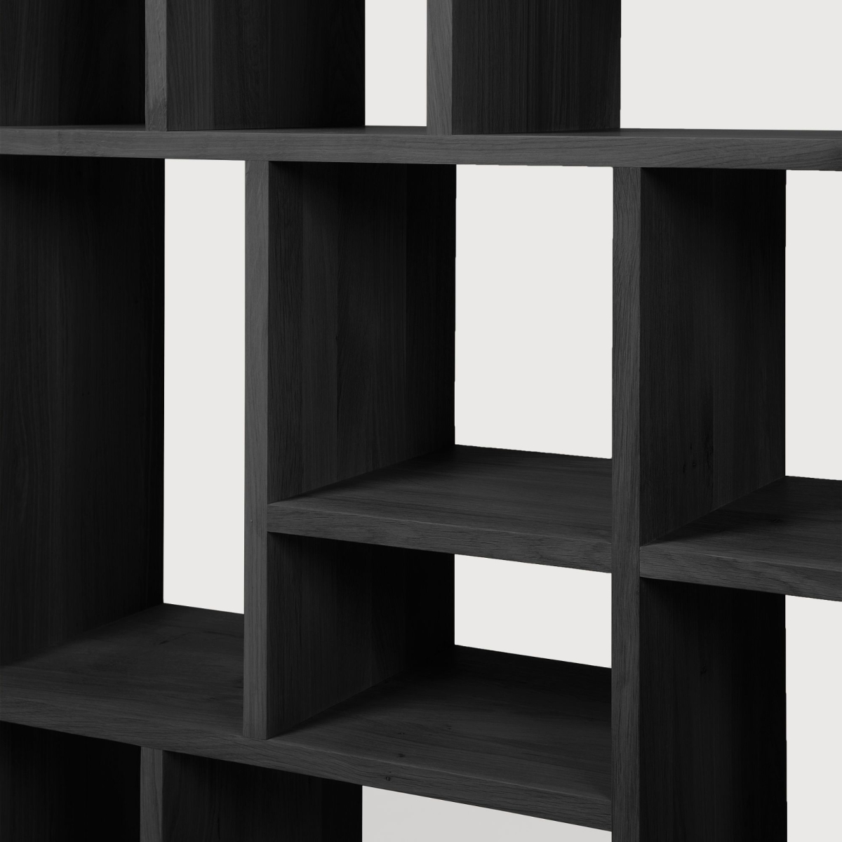 Regał dębowy czarny M 104 cm