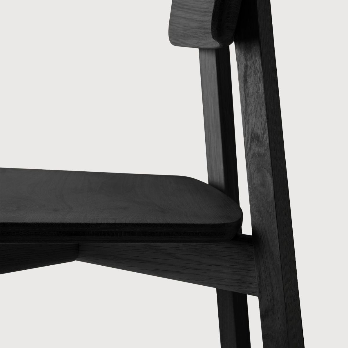 Krzesło dębowe czarne Casale