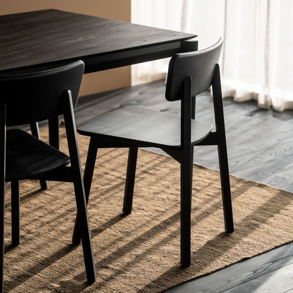 Krzesło dębowe czarne Casale