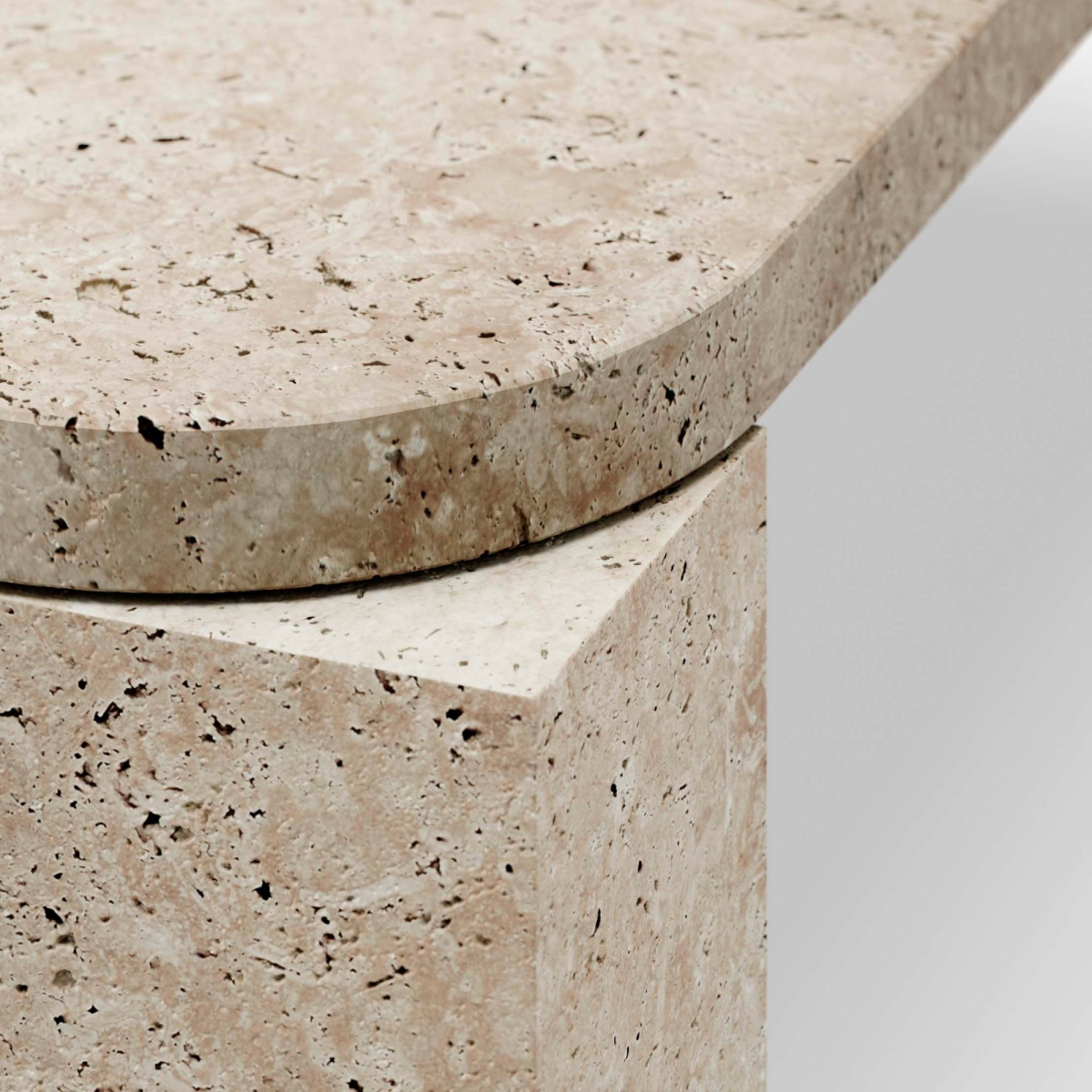 Stolik kawowy Atlas 60x60cm Unfilled Travertine