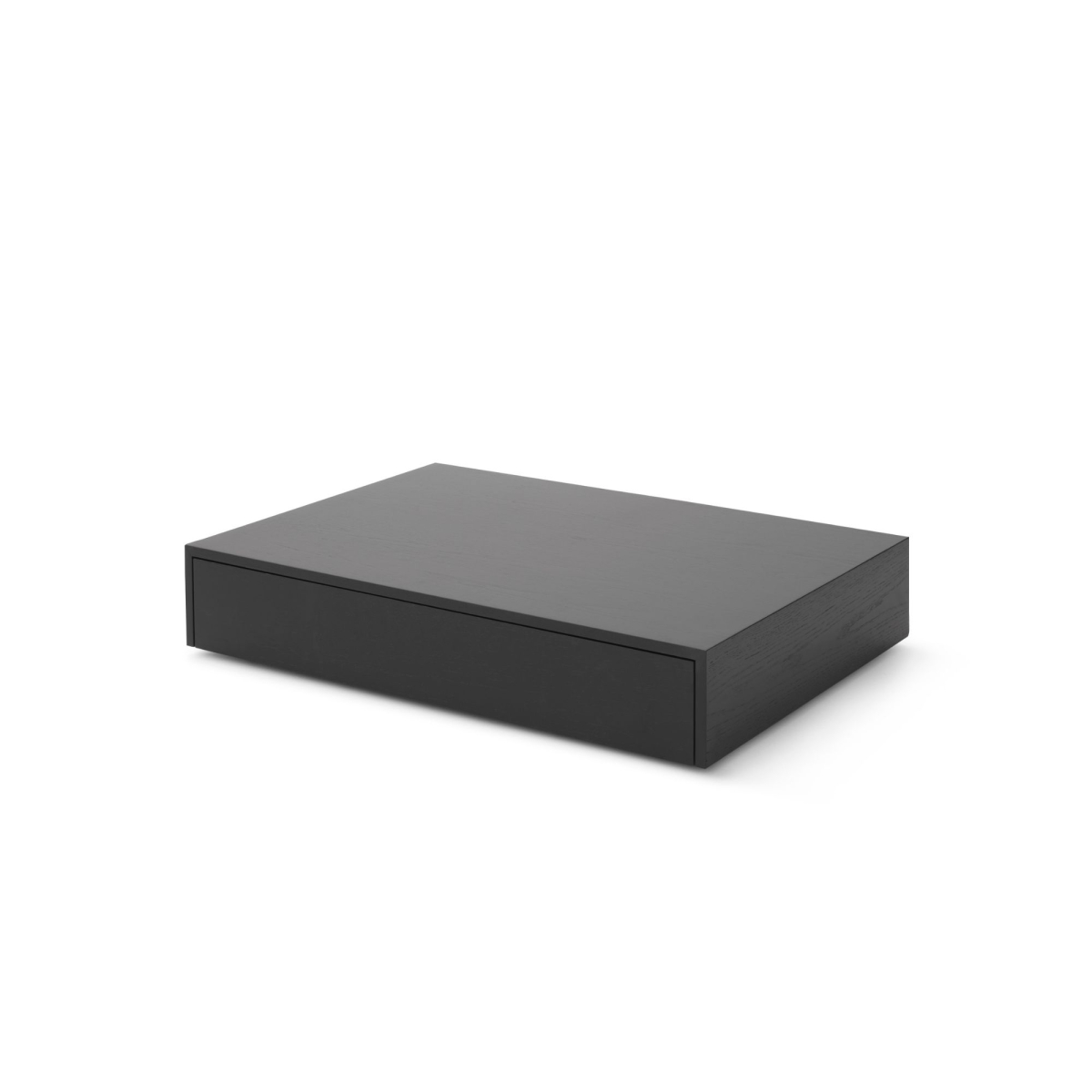 Stolik kawowy niski z szufladą Mass Czarny Dąb