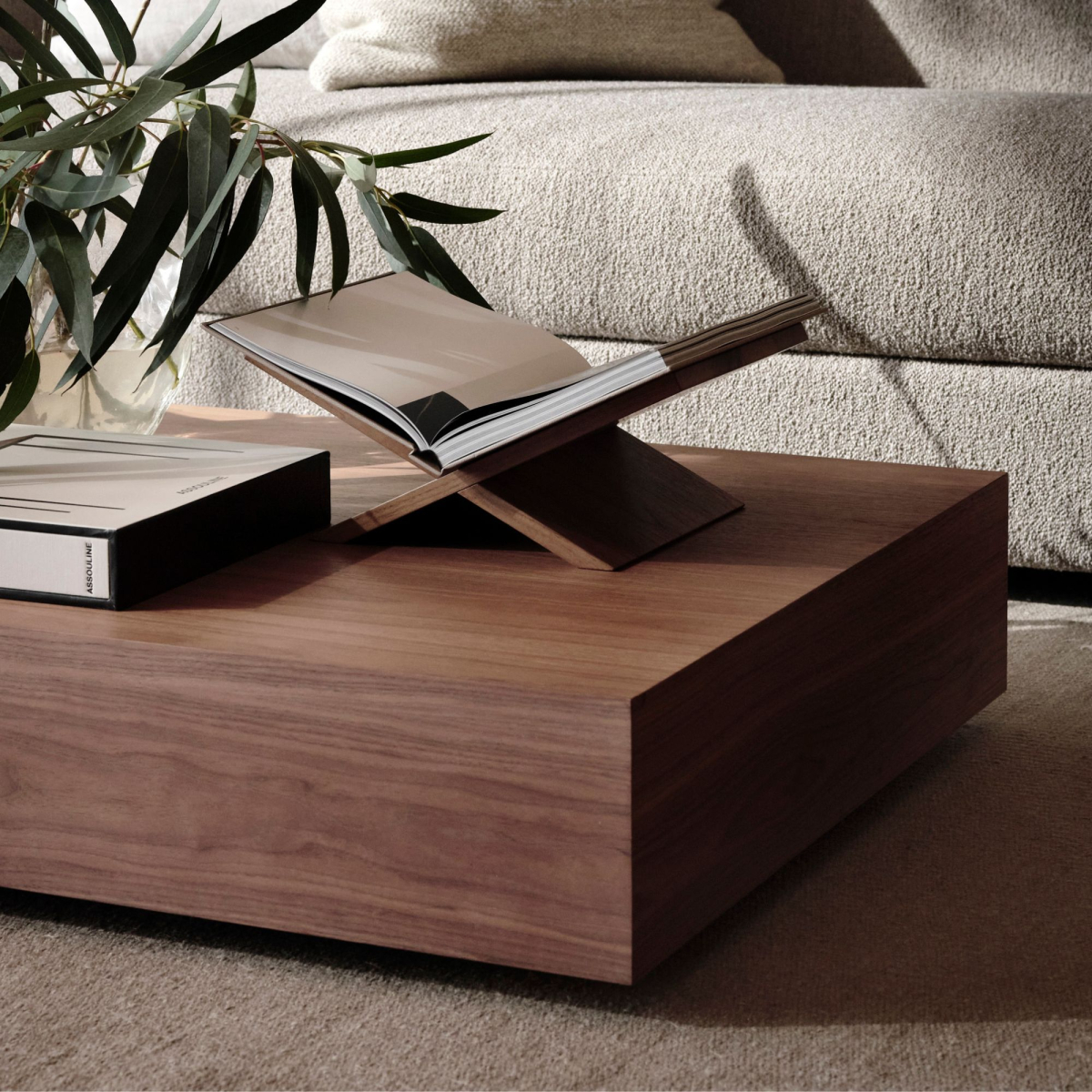 Stolik kawowy niski Mass Orzech