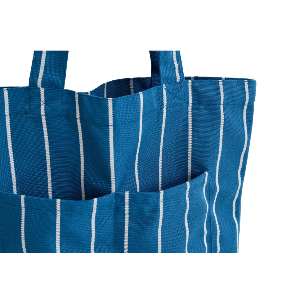 Torba Outdoor Market Tote Bag Medium Blue with beige stripe