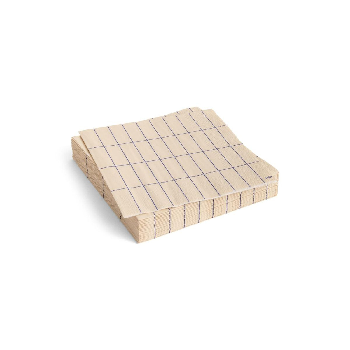 Zestaw serwetek Pattern Napkins Lunch Light pink and red grid