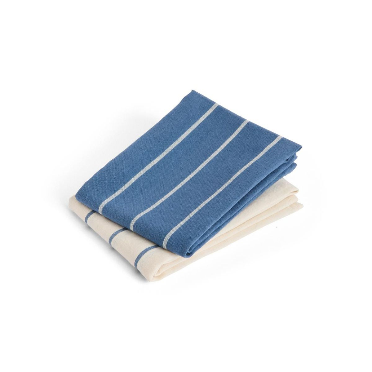 Zestaw ręczników kuchennych Outdoor Market Blue with beige stripe