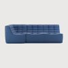 Tapicerowany element narożny N701 Blue Ethnicraft
