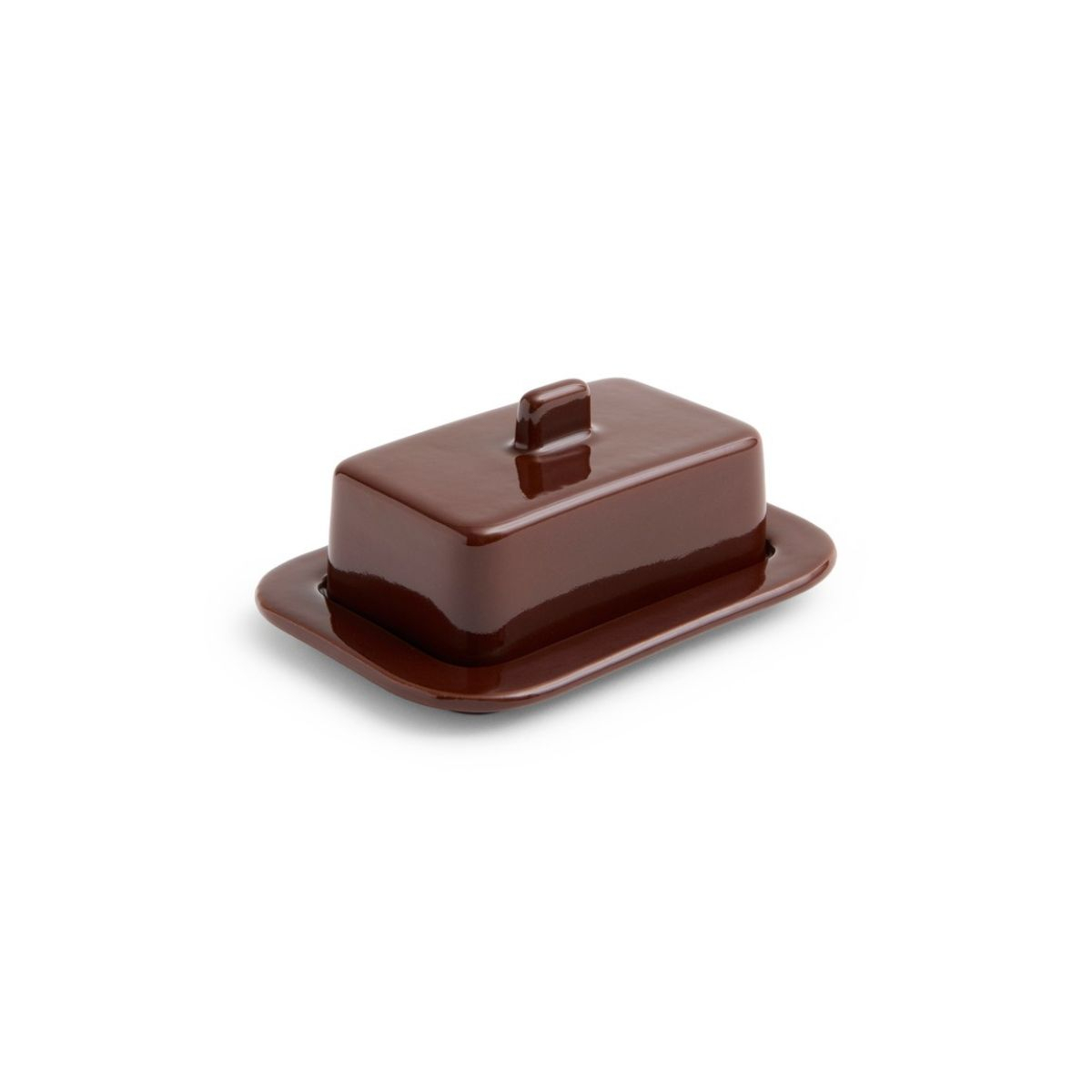 Maselniczka Barro Butter Dish Burgundy