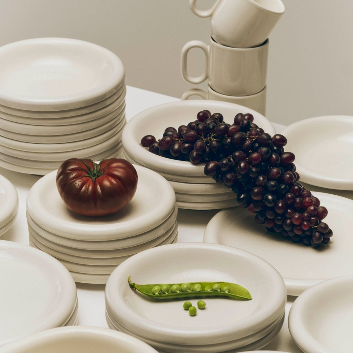 Zestaw 2 talerzy Barro White