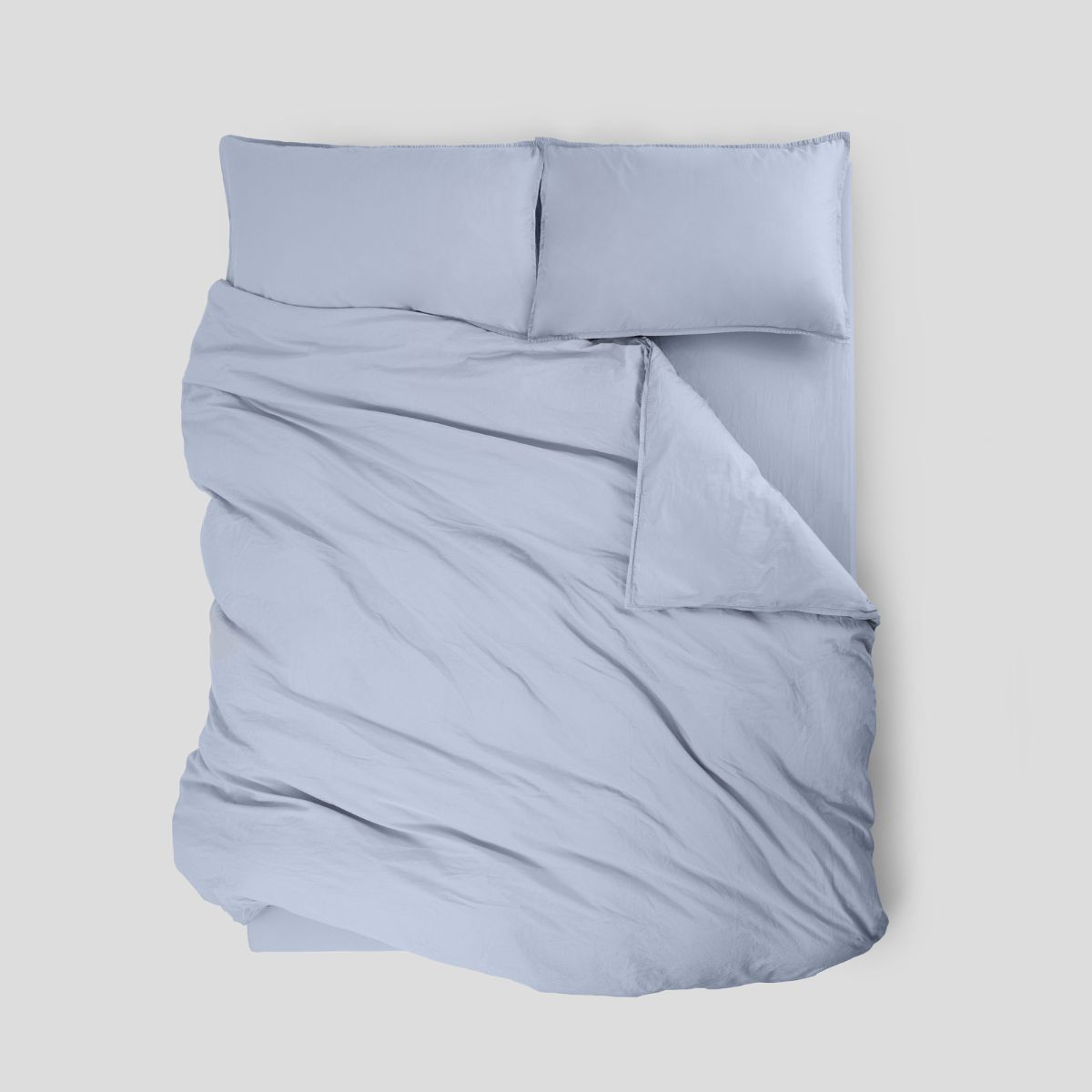 Komplet pościeli z bawełny satynowej Duplo Pastel Blue