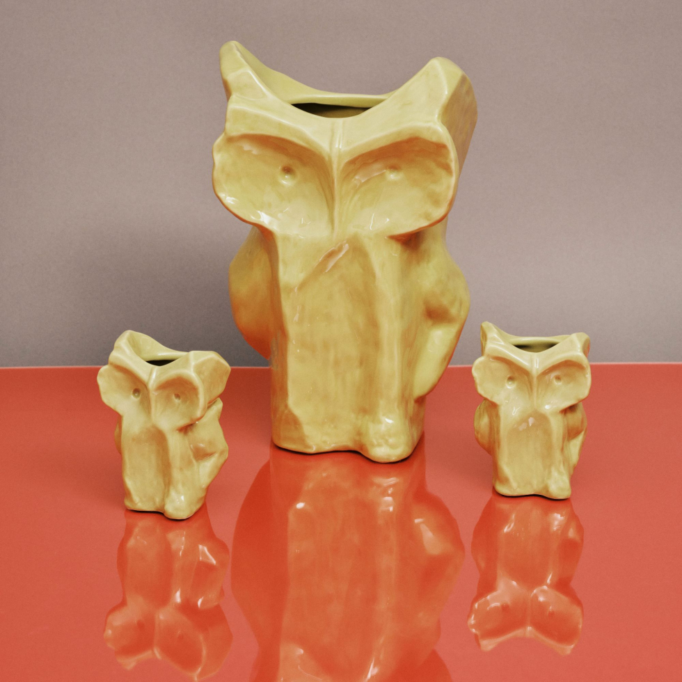 Wazon Owl XS Yellow