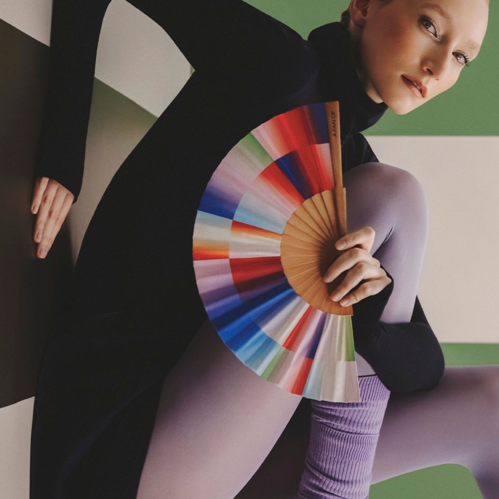 Wachlarz Mini Rainbow Spin