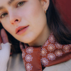 Apaszka jedwabna Chestnust Brown