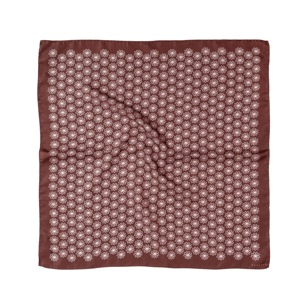 Apaszka jedwabna Chestnust Brown