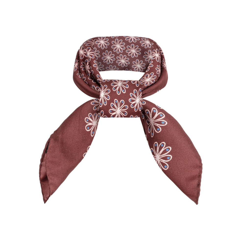 Apaszka jedwabna Chestnust Brown