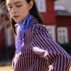 Apaszka jedwabna Peri Blue