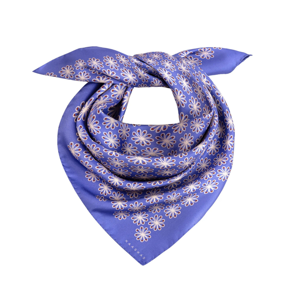 Apaszka jedwabna Peri Blue