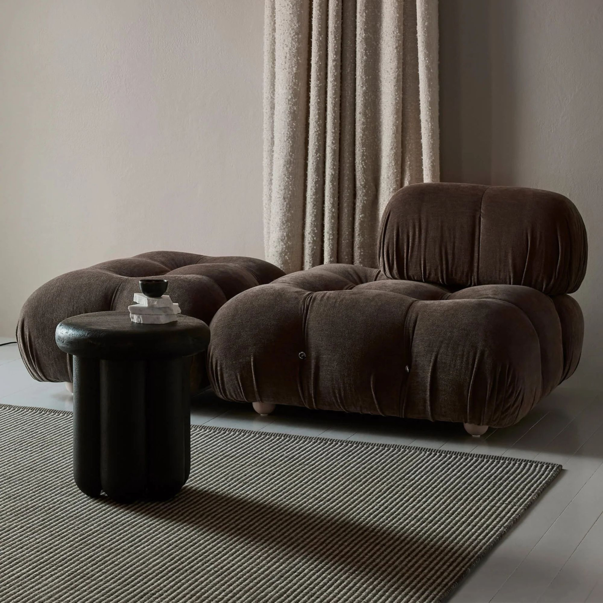 Dywan Stripe Icon 782 Bark Brown