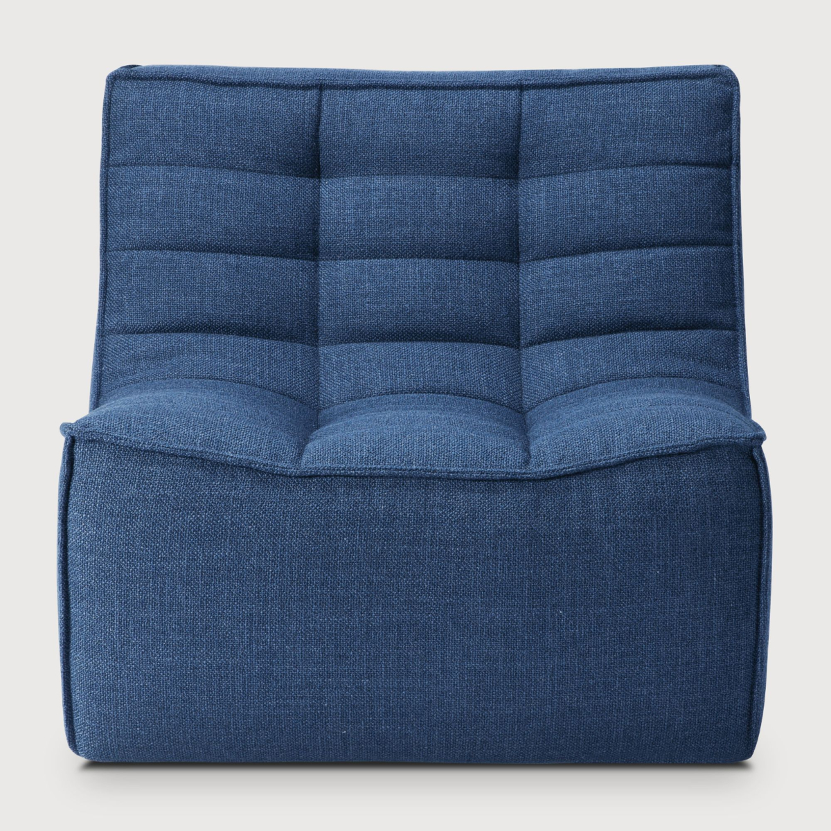 Tapicerowany tkaniną fotel N701 Blue Ethnicraft