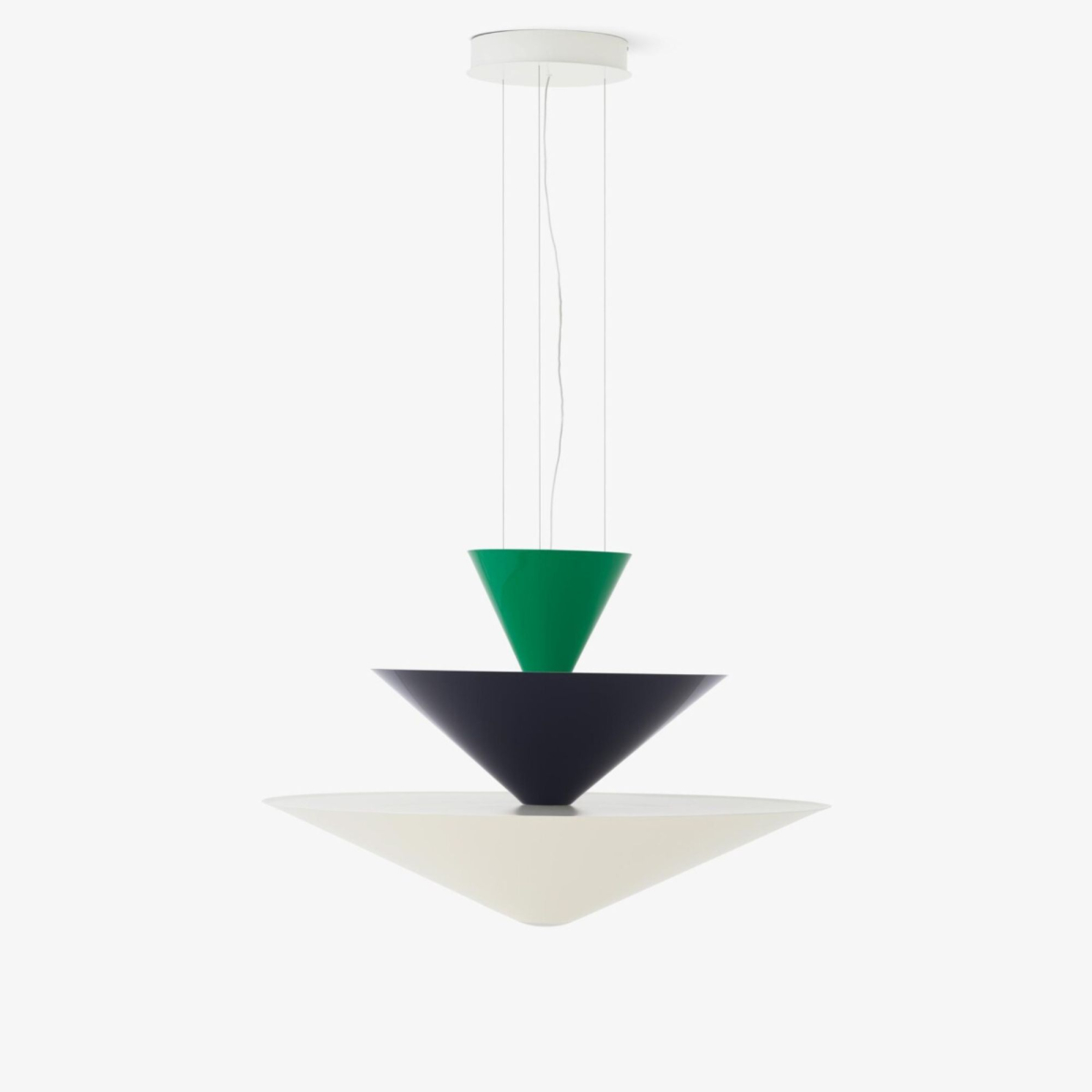 Lampa wisząca Gio LN15 Signal Green, Deep Blue & Ecru White &Tradition