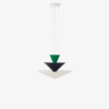 Lampa wisząca Gio LN14 Signal Green, Deep Blue & Ecru White &Tradition