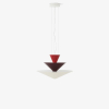Lampa wisząca Gio LN14 Vermilion Red, Dark Burgundy & Ecru White &Tradition