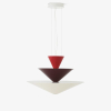Lampa wisząca Gio LN15 Vermilion Red, Dark Burgundy & Ecru White &Tradition