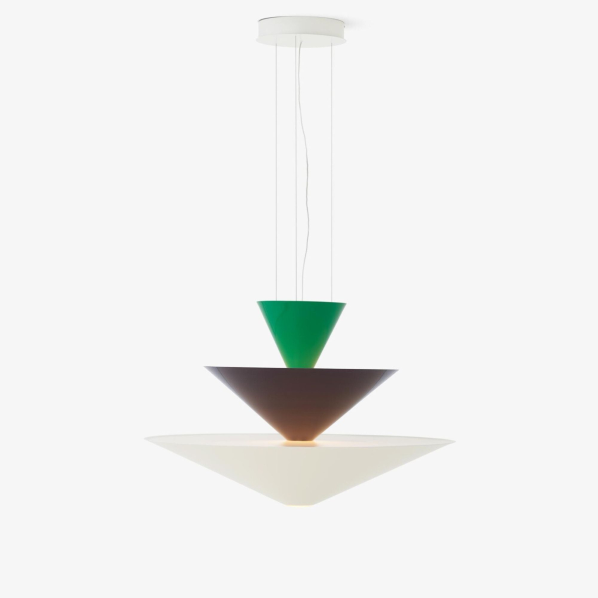 Lampa wisząca Gio LN15 Signal Green, Deep Blue & Ecru White &Tradition