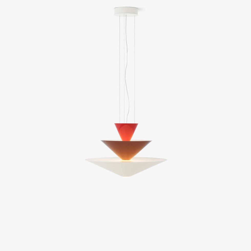 Lampa wisząca Gio LN14 Vermilion Red, Dark Burgundy & Ecru White &Tradition