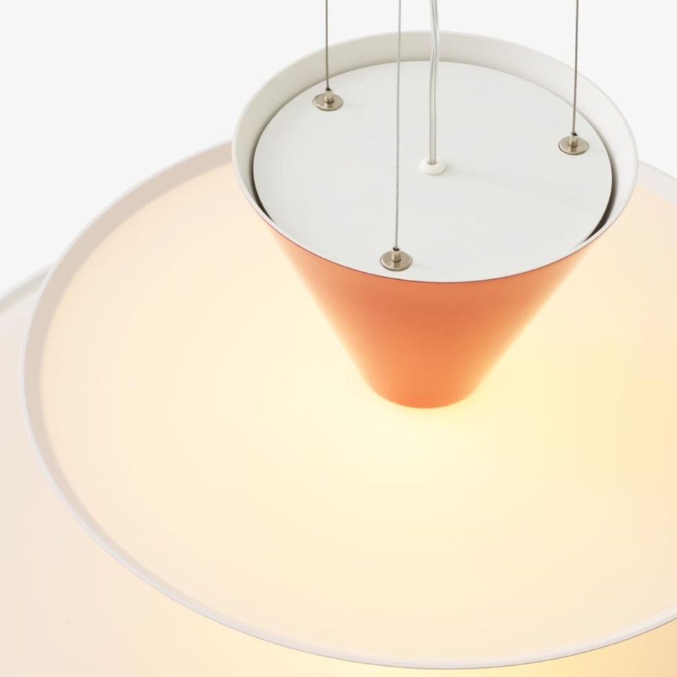 Lampa wisząca Gio LN15 Vermilion Red, Dark Burgundy & Ecru White &Tradition