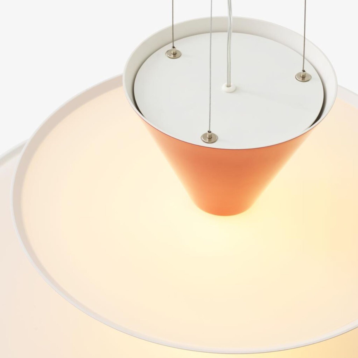 Lampa wisząca Gio LN15 Vermilion Red, Dark Burgundy & Ecru White &Tradition