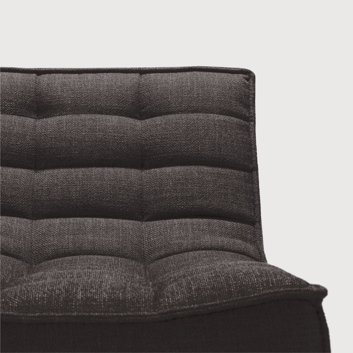 Tapicerowany tkaniną element narożny N701 Dark grey