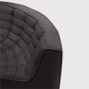 Tapicerowany tkaniną element narożny N701 Dark grey Round Ethnicraft