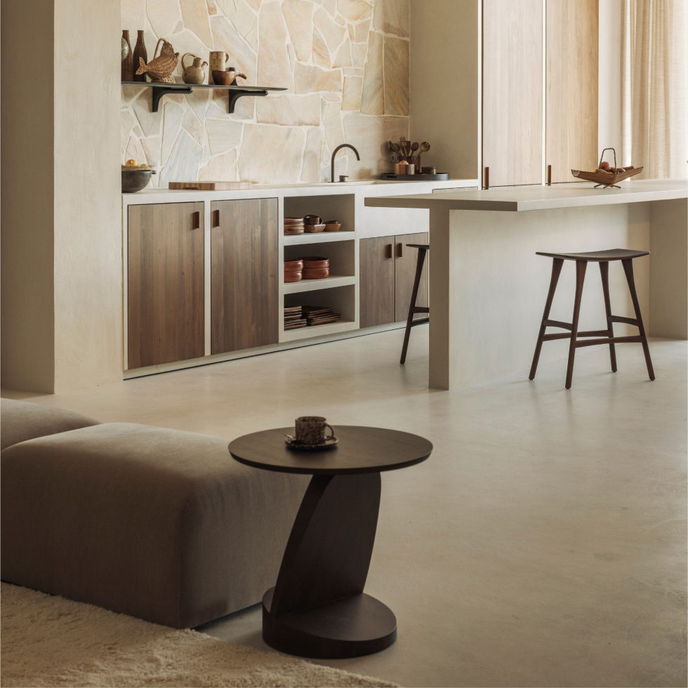 Stolik Oblic Teak brown