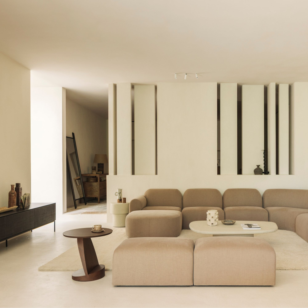 Stolik Oblic Teak brown