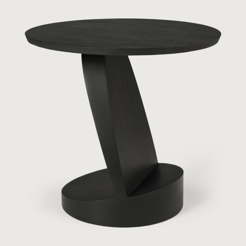 Stolik Oblic Teak black