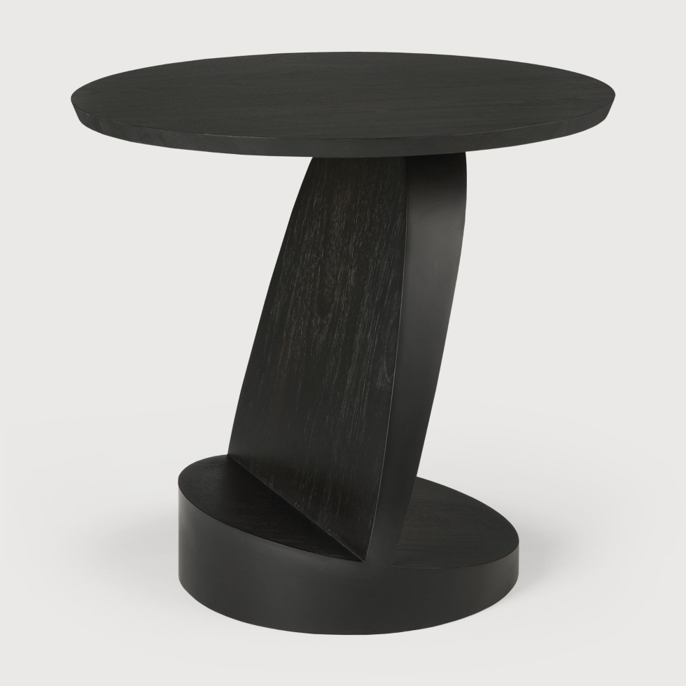 Stolik Oblic Teak black