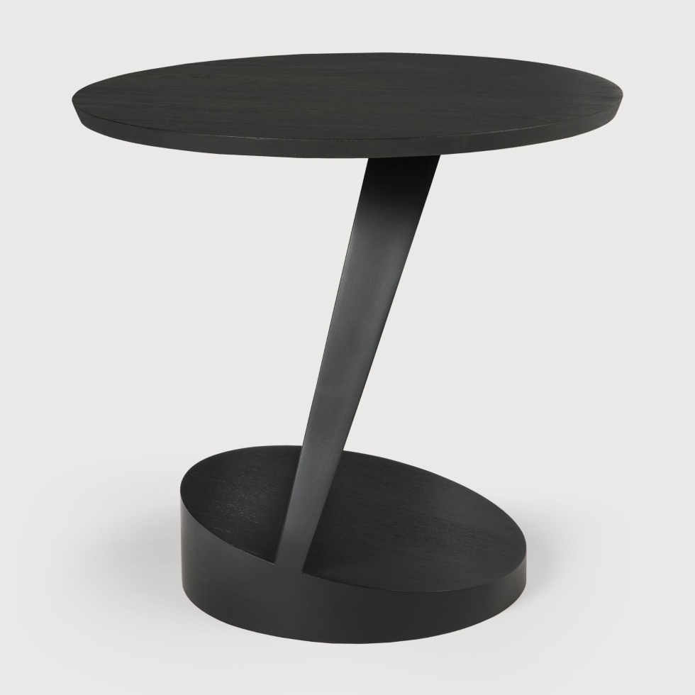 Stolik Oblic Teak black