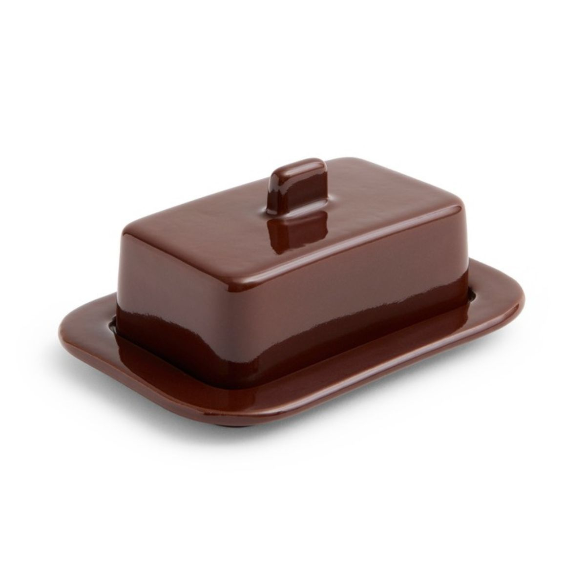 Maselniczka Barro Butter Dish Burgundy