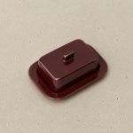 Maselniczka Barro Butter Dish Burgundy HAY