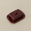 Maselniczka Barro Butter Dish Burgundy HAY