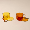 Zestaw dwóch szklanek Cha Mug Honeycomb