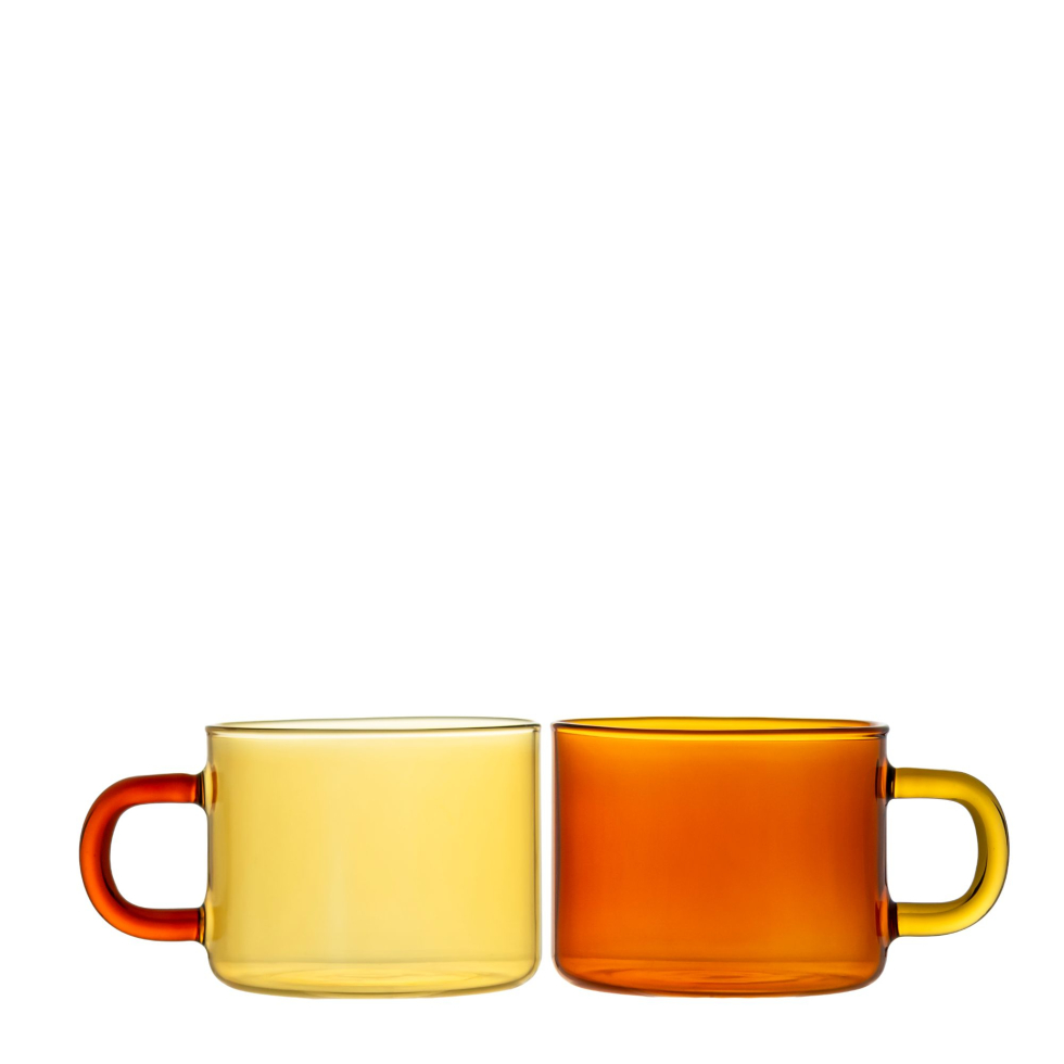 Zestaw dwóch szklanek Cha Mug Honeycomb
