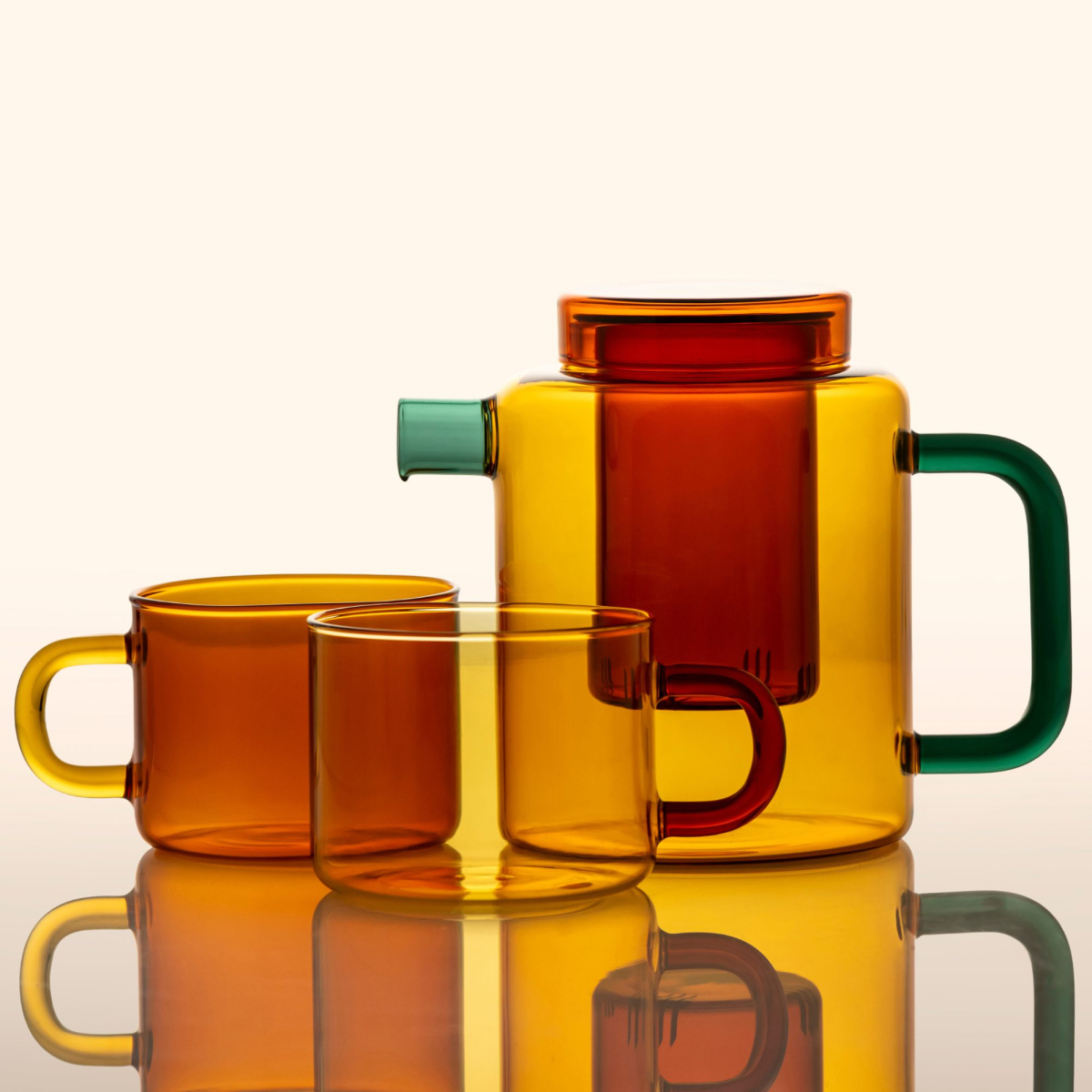Zestaw dwóch szklanek Cha Mug Honeycomb