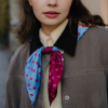 Apaszka jedwabna Garnet Red
