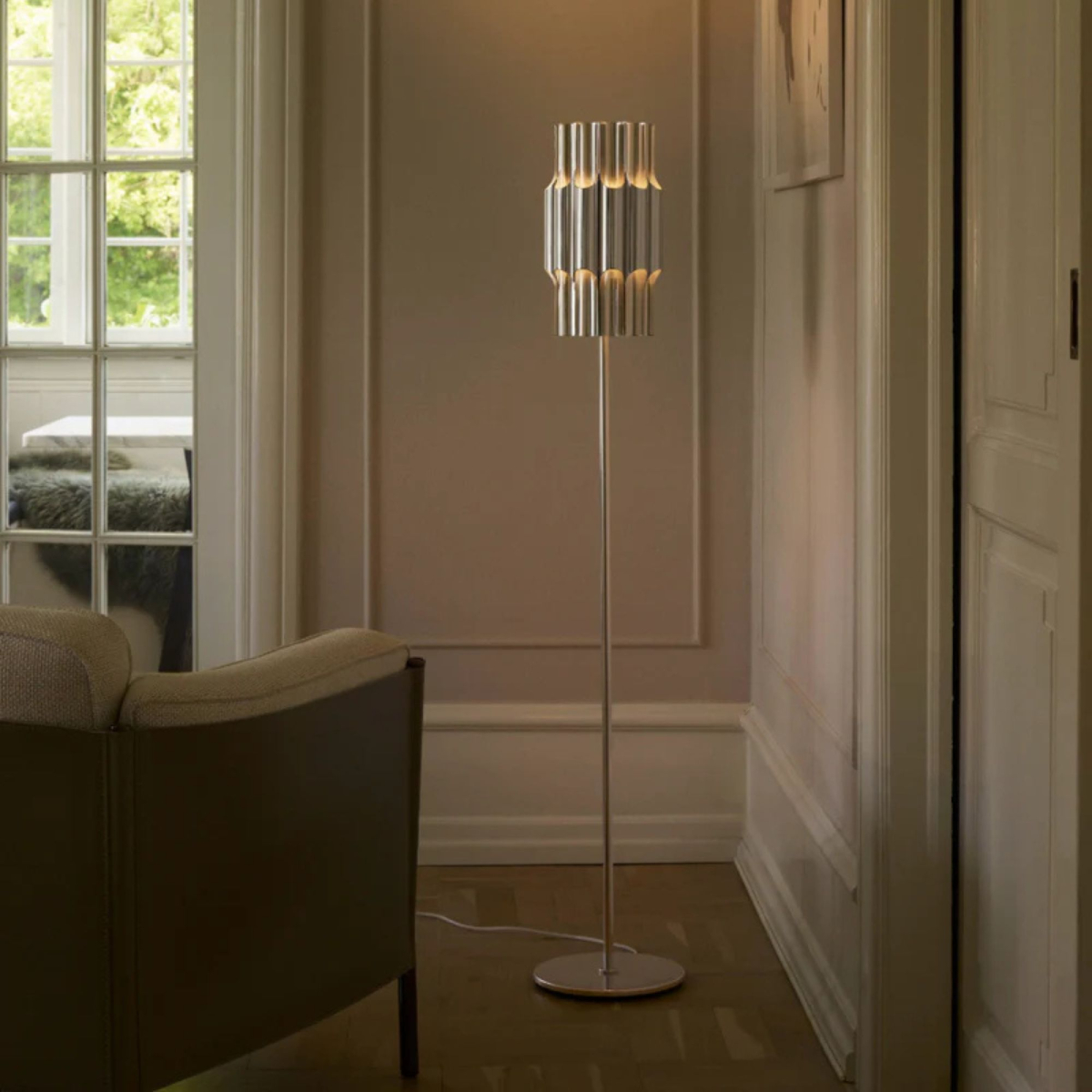 Lampa podłogowa Pan 190 Aluminium